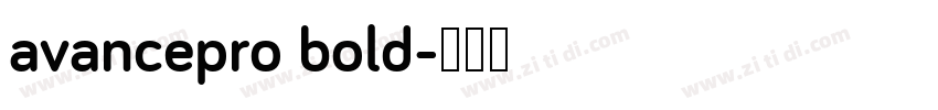 avancepro bold字体转换